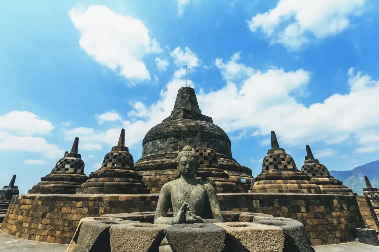 Keindahan Sunset di Candi Borobudur yang Menakjubkan